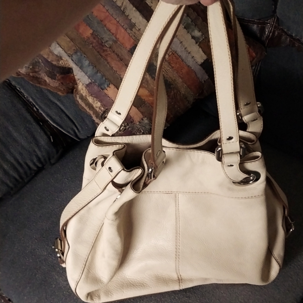 Fossil leather satchel bag